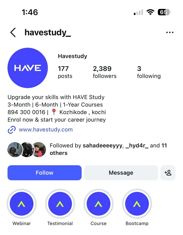Havestudy Instagram